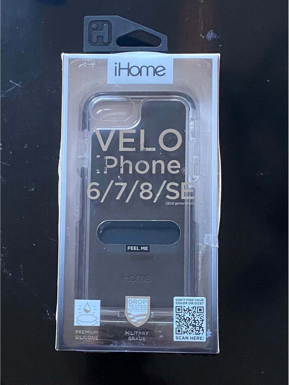 iHome Velo Silicone Impact Case for iPhone 6/7/8 SE 2nd generation Black